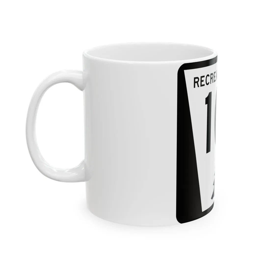 N REC 10H (Nebraska) (Road Sign) White Coffee Mug - Go Mug Yourself
