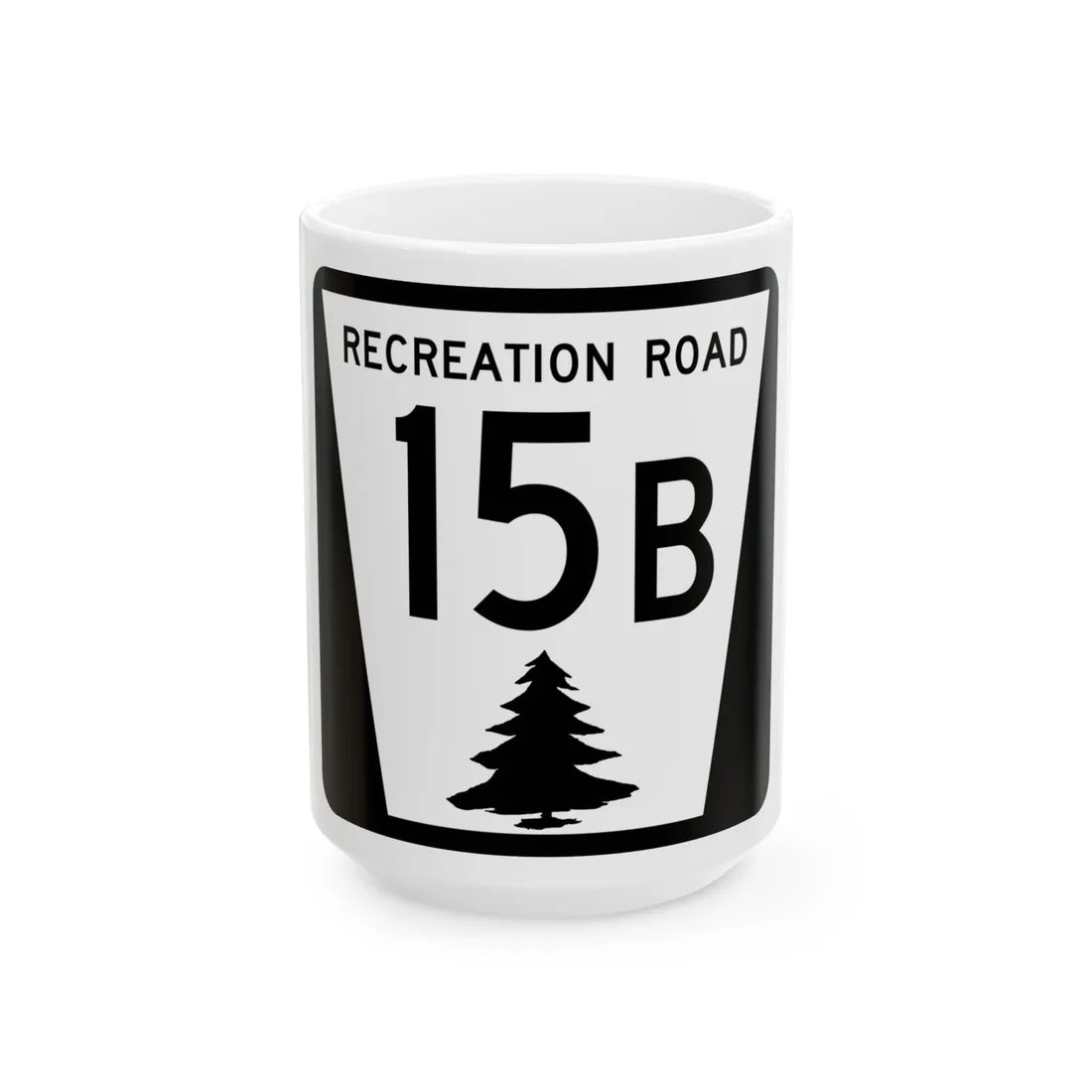 N REC 15B (Nebraska) (Road Sign) White Coffee Mug 15oz - Go Mug Yourself