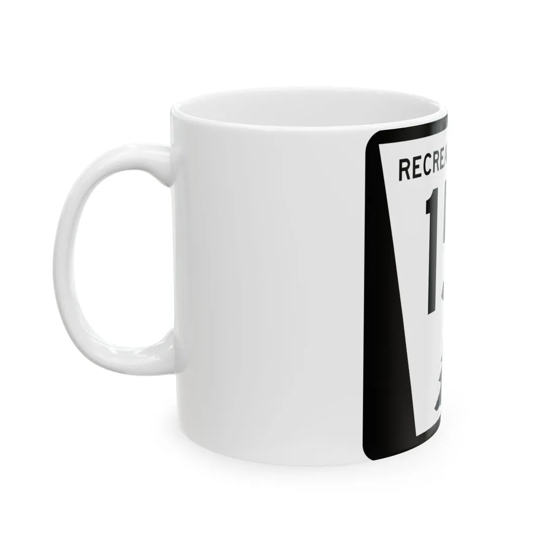 N REC 15C (Nebraska) (Road Sign) White Coffee Mug - Go Mug Yourself
