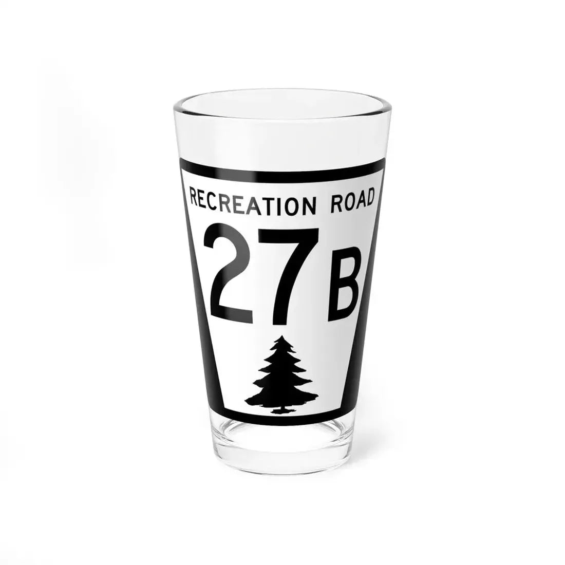 N REC 27B (Nebraska) (Road Sign) Pint Glss 16oz 16oz - Go Mug Yourself