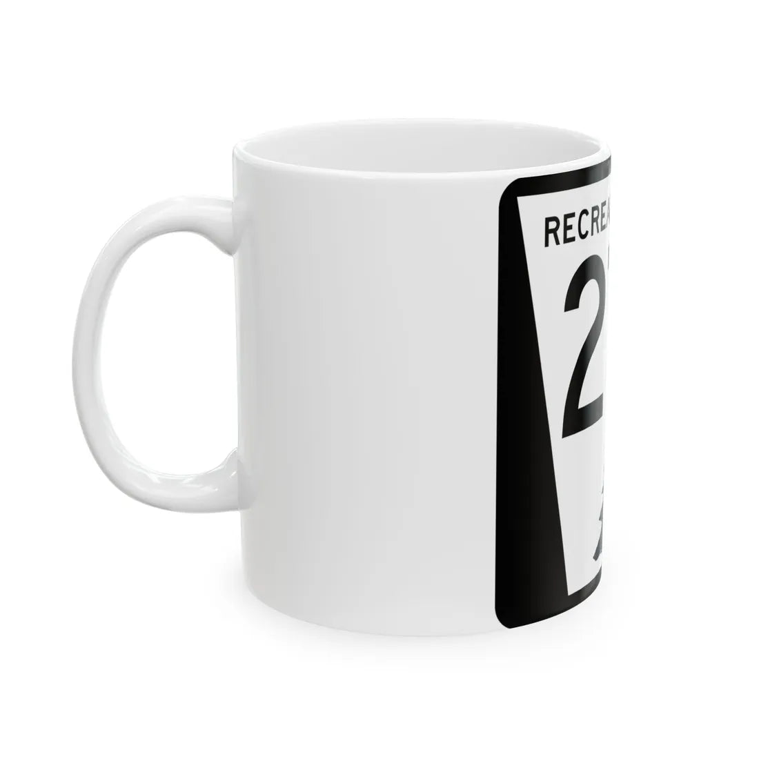N REC 27B (Nebraska) (Road Sign) White Coffee Mug - Go Mug Yourself