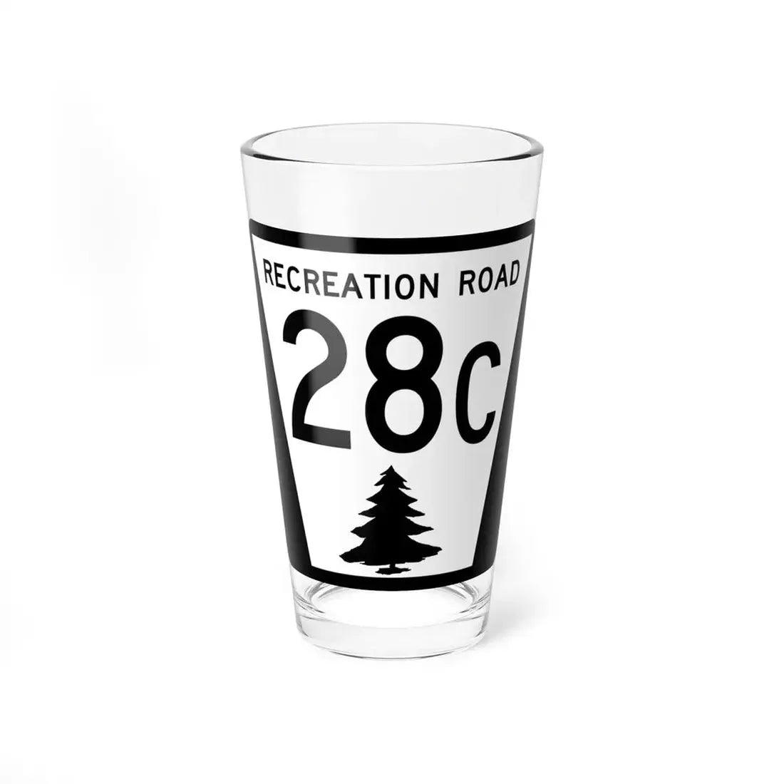 N REC 28C (Nebraska) (Road Sign) Pint Glss 16oz 16oz - Go Mug Yourself