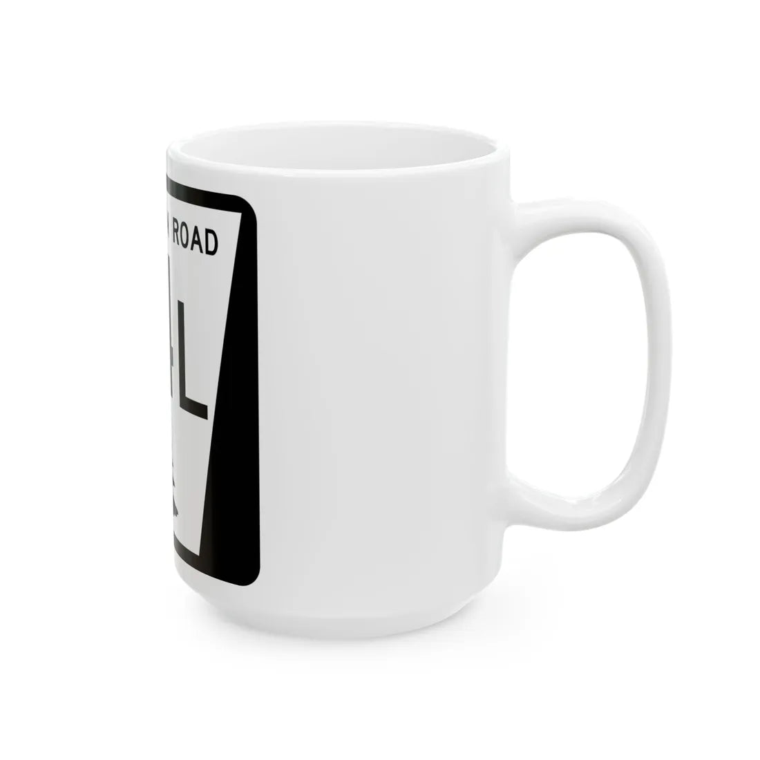 N REC 34L (Nebraska) (Road Sign) White Coffee Mug - Go Mug Yourself