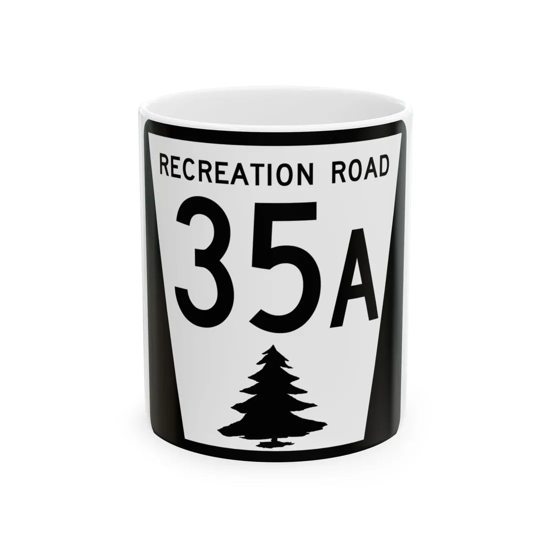 N REC 35A (Nebraska) (Road Sign) White Coffee Mug 11oz - Go Mug Yourself