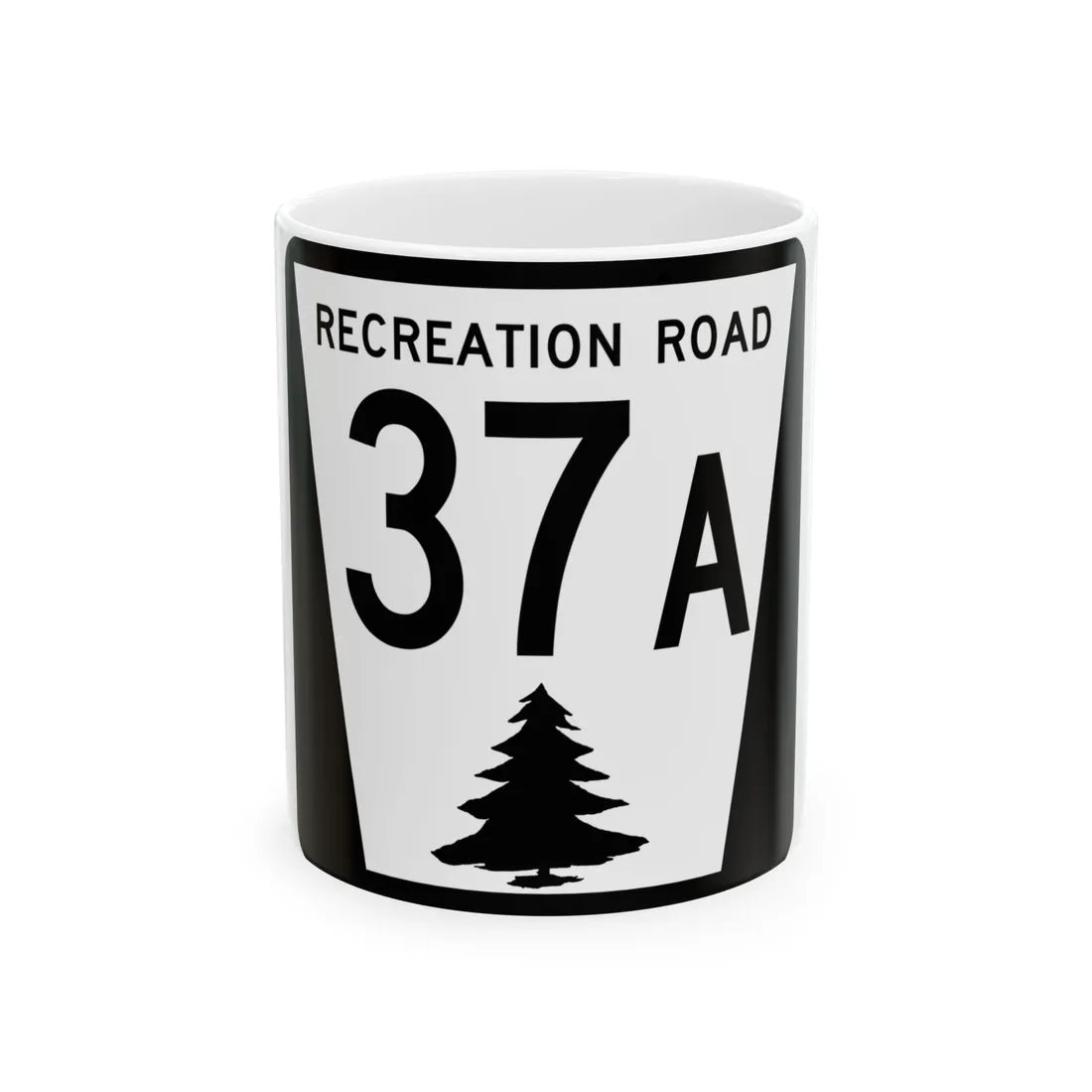 N REC 37A (Nebraska) (Road Sign) White Coffee Mug 11oz - Go Mug Yourself