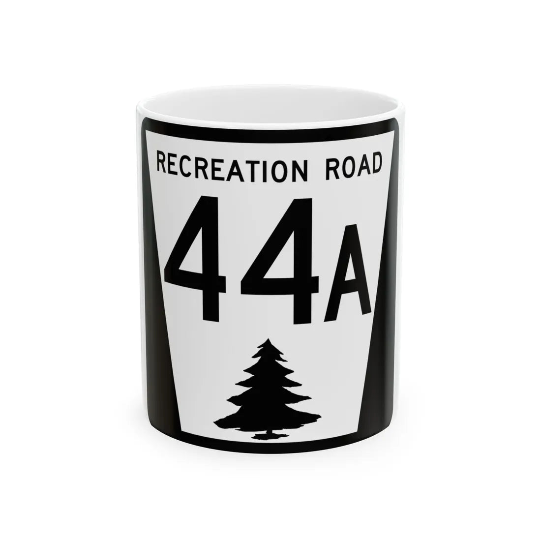 N REC 44A (Nebraska) (Road Sign) White Coffee Mug 11oz - Go Mug Yourself