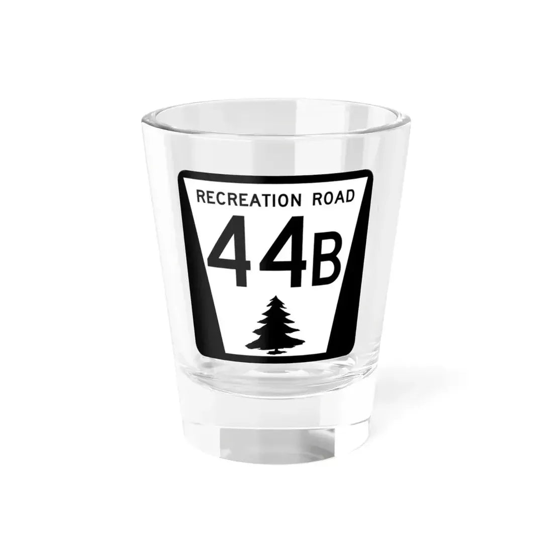 N REC 44B (Nebraska) (Road Sign) Shot Glass 1.5oz 1.5oz - Go Mug Yourself