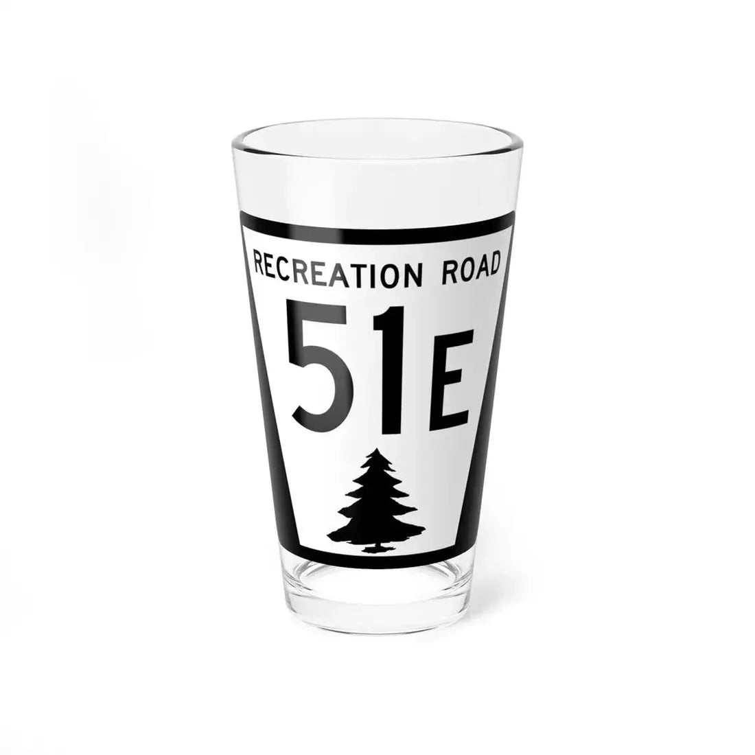 N REC 51E (Nebraska) (Road Sign) Pint Glss 16oz 16oz - Go Mug Yourself