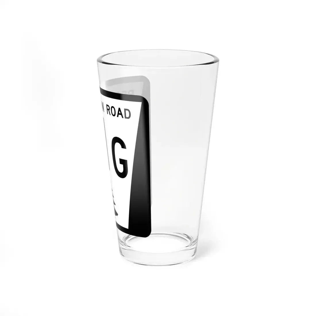 N REC 71G (Nebraska) (Road Sign) Pint Glss 16oz - Go Mug Yourself