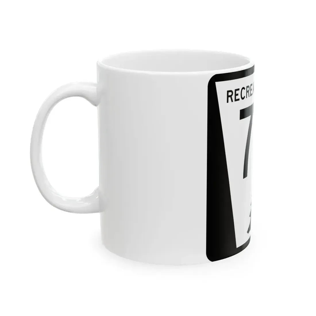 N REC 71G (Nebraska) (Road Sign) White Coffee Mug - Go Mug Yourself
