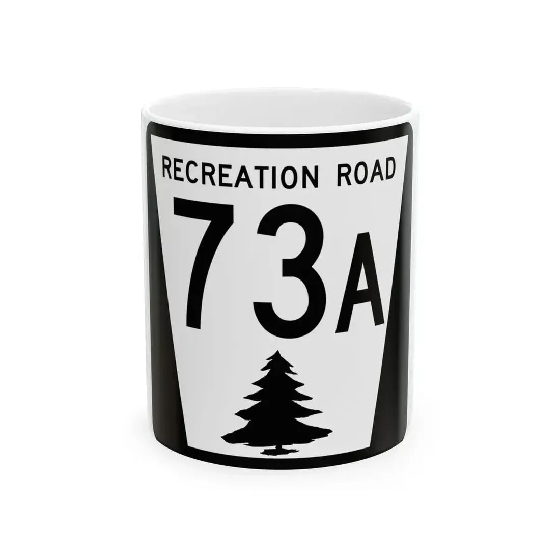 N REC 73A (Nebraska) (Road Sign) White Coffee Mug 11oz - Go Mug Yourself
