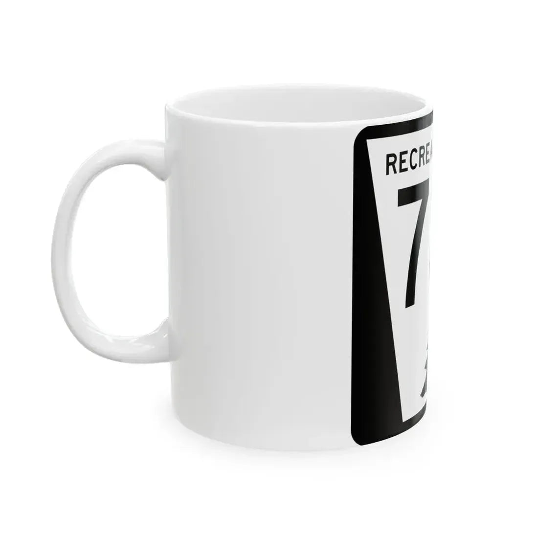 N REC 73A (Nebraska) (Road Sign) White Coffee Mug - Go Mug Yourself