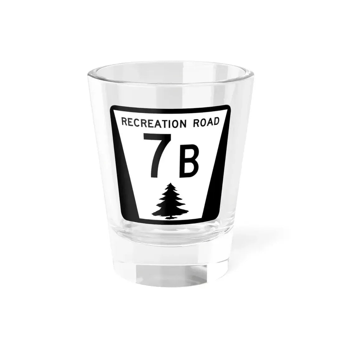 N REC 7B (Nebraska) (Road Sign) Shot Glass 1.5oz 1.5oz - Go Mug Yourself