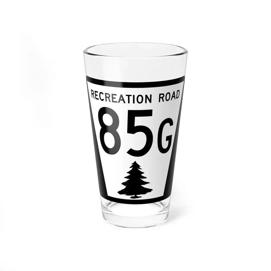 N REC 85G (Nebraska) (Road Sign) Pint Glss 16oz 16oz - Go Mug Yourself