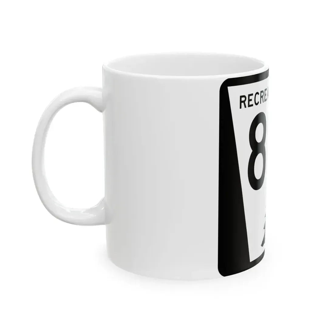 N REC 88B (Nebraska) (Road Sign) White Coffee Mug - Go Mug Yourself