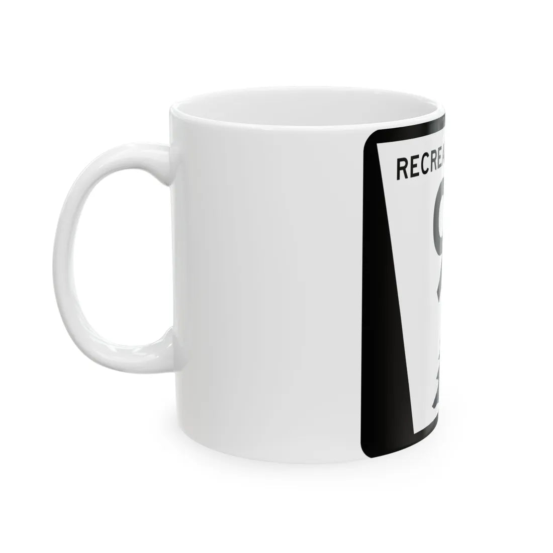 N REC 9B (Nebraska) (Road Sign) White Coffee Mug - Go Mug Yourself