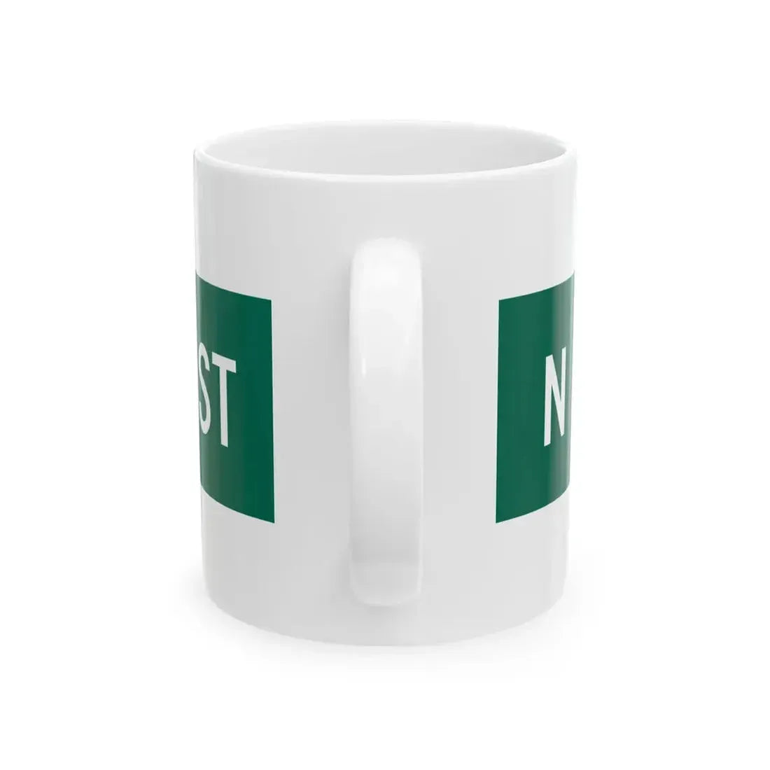 N Rush St Chicago (Illinois) (Road Sign) White Coffee Mug - Go Mug Yourself