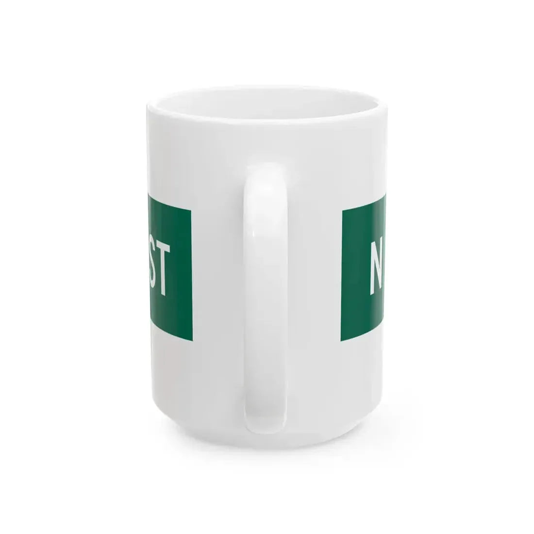 N Rush St Chicago (Illinois) (Road Sign) White Coffee Mug - Go Mug Yourself