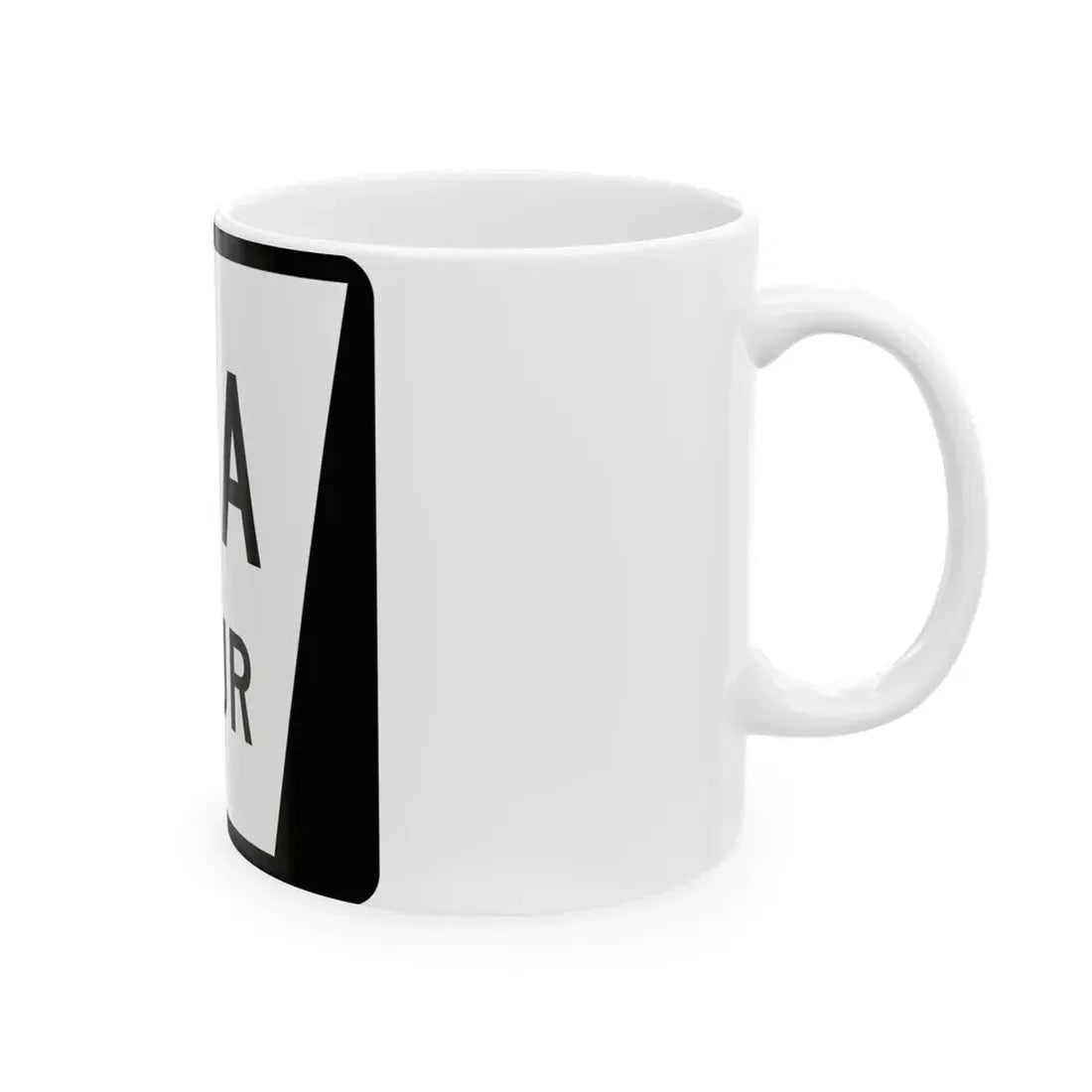 N SPUR 11A (Nebraska) (Road Sign) White Coffee Mug - Go Mug Yourself