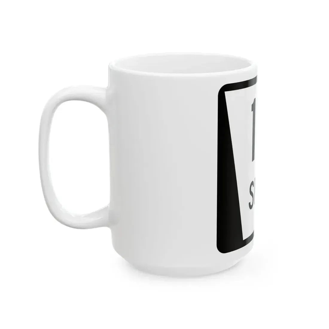 N SPUR 11A (Nebraska) (Road Sign) White Coffee Mug - Go Mug Yourself