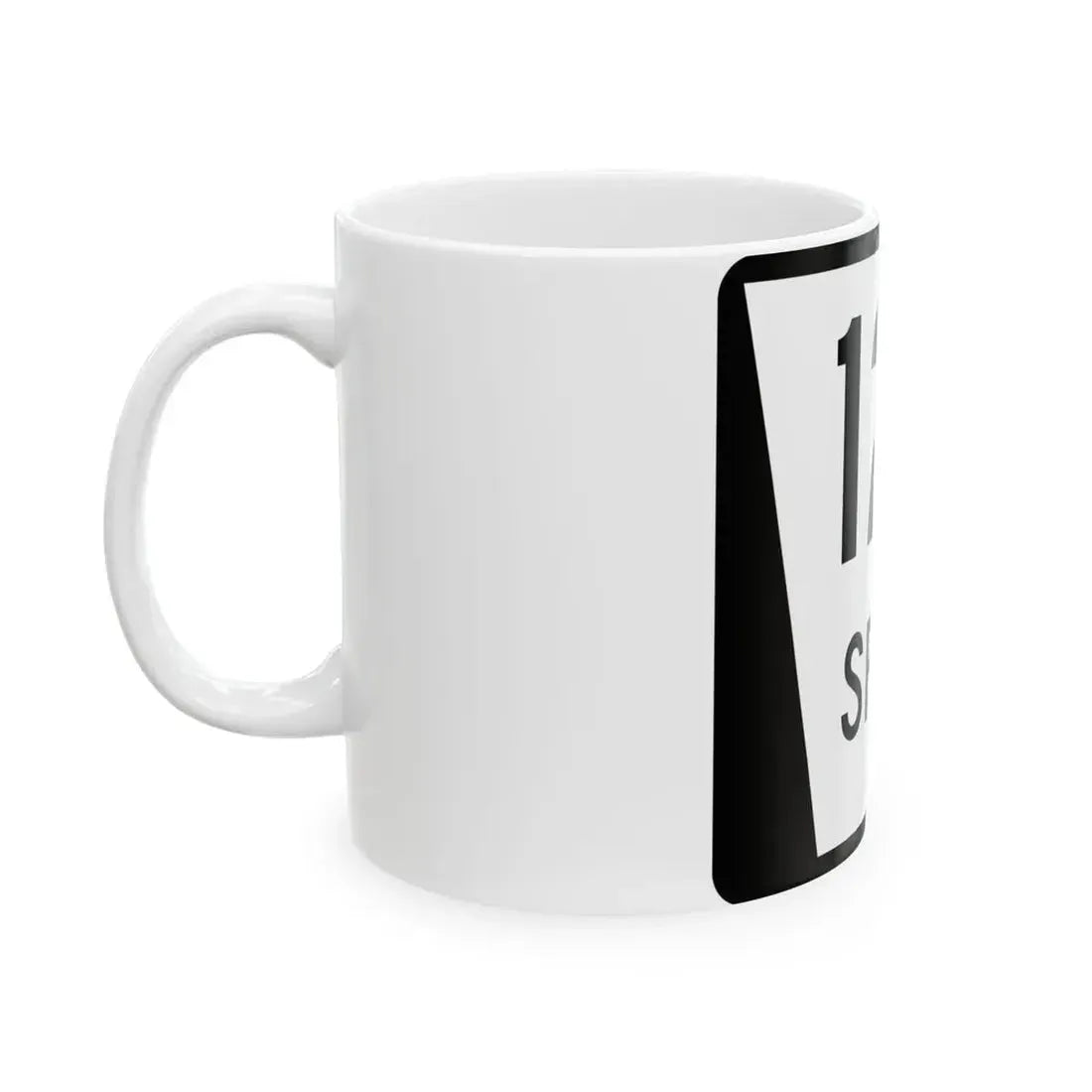 N SPUR 12A (Nebraska) (Road Sign) White Coffee Mug - Go Mug Yourself