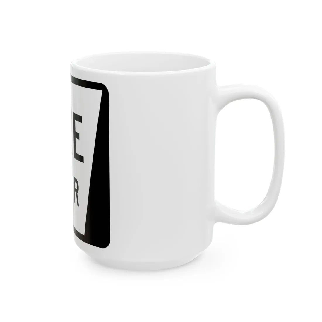 N SPUR 12E (Nebraska) (Road Sign) White Coffee Mug - Go Mug Yourself