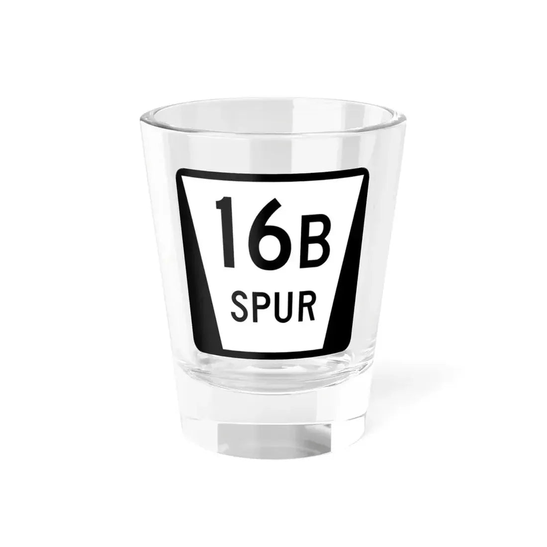 N SPUR 16B (Nebraska) (Road Sign) Shot Glass 1.5oz 1.5oz - Go Mug Yourself