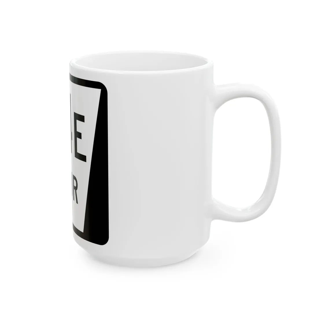 N SPUR 34E (Nebraska) (Road Sign) White Coffee Mug - Go Mug Yourself
