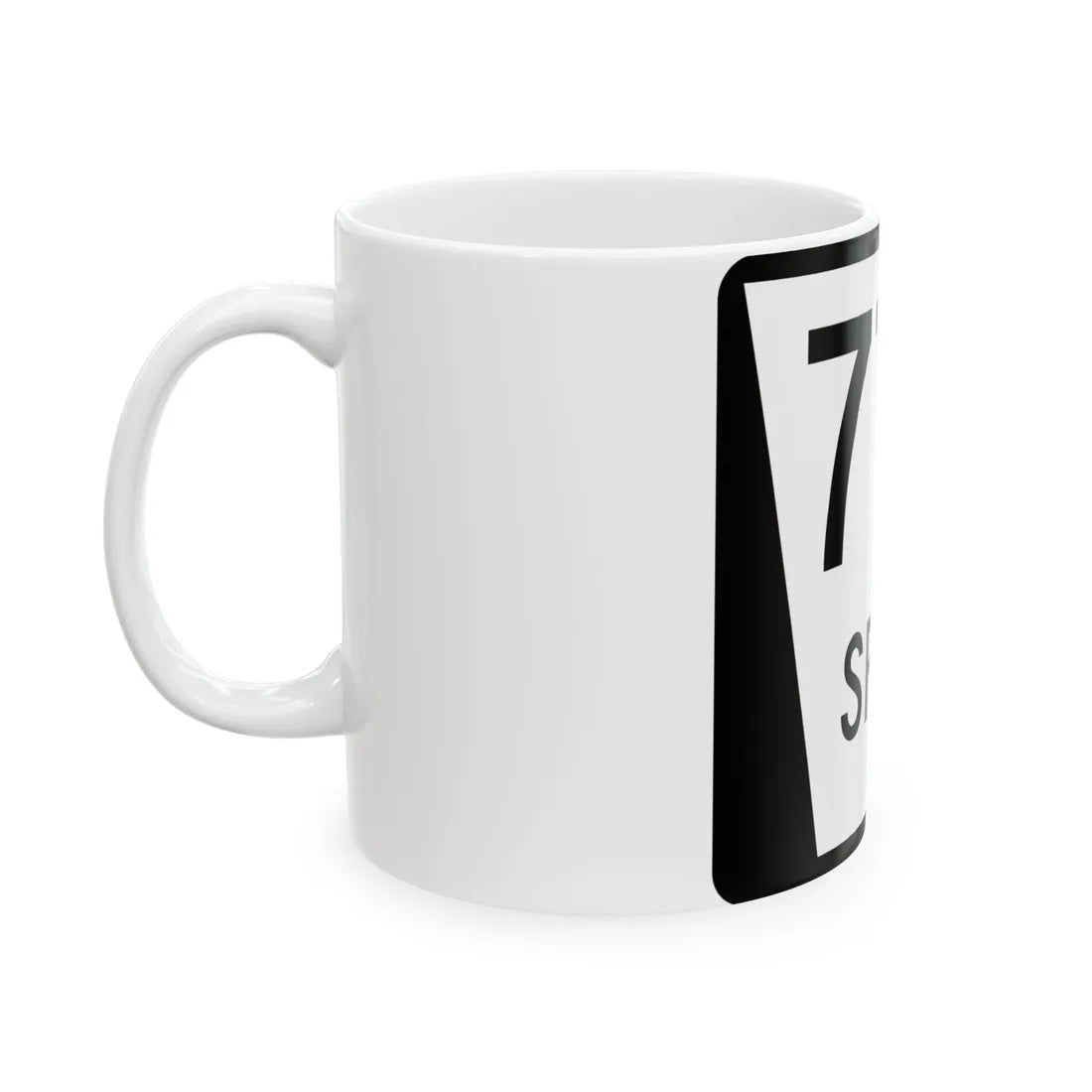 N SPUR 77B (Nebraska) (Road Sign) White Coffee Mug - Go Mug Yourself