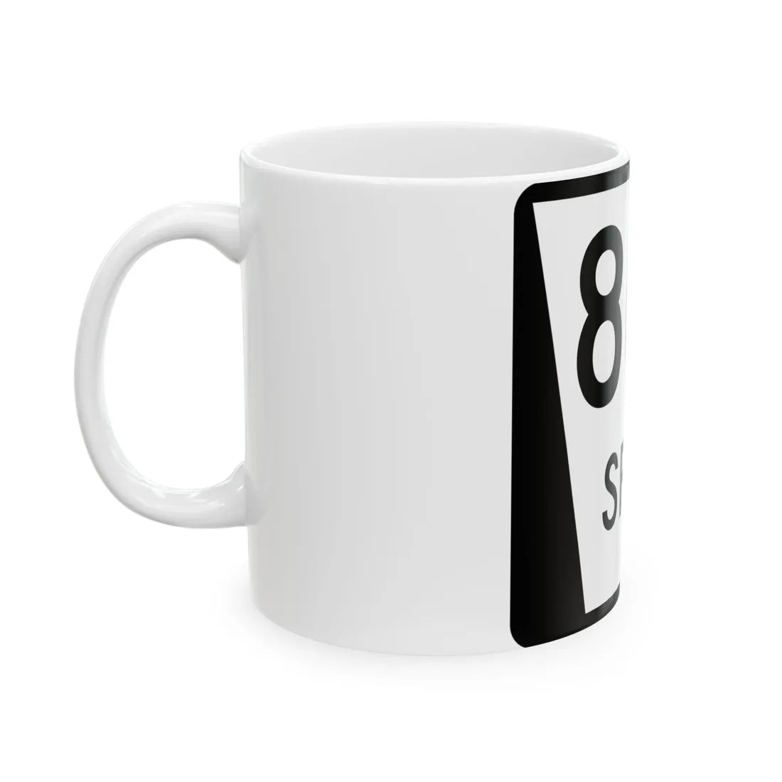 N SPUR 86B (Nebraska) (Road Sign) White Coffee Mug - Go Mug Yourself