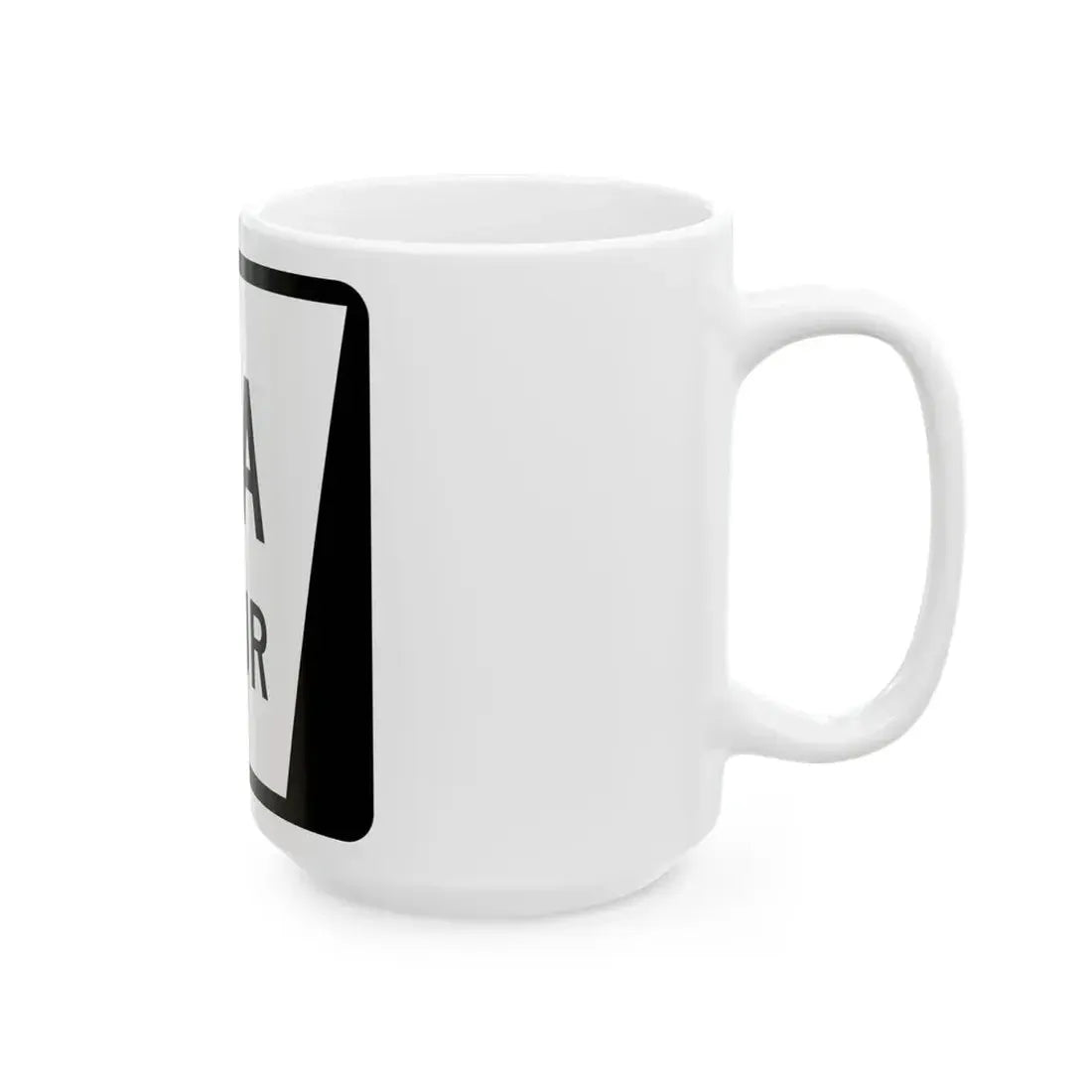 N SPUR 8A (Nebraska) (Road Sign) White Coffee Mug - Go Mug Yourself