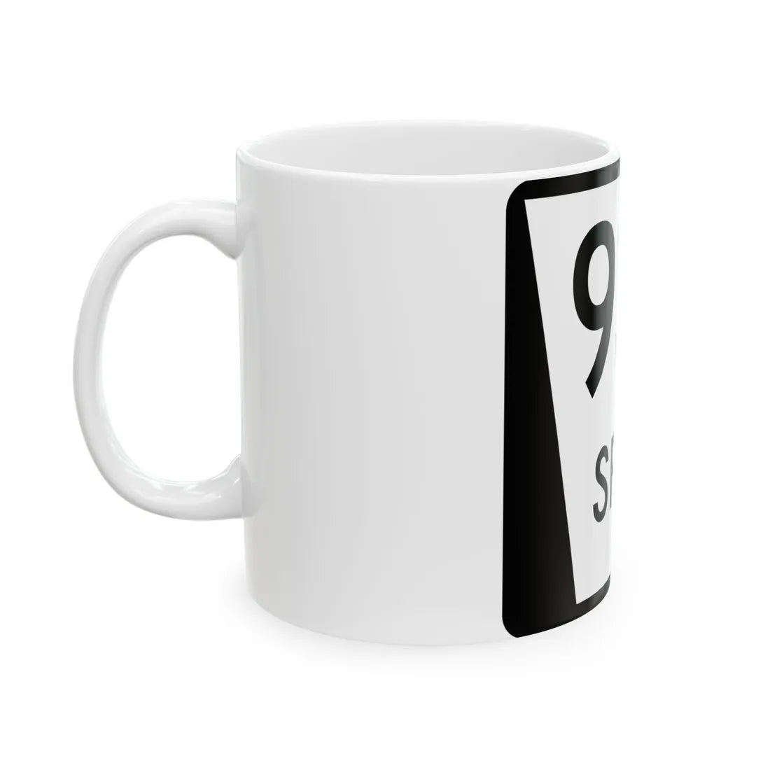 N SPUR 93C (Nebraska) (Road Sign) White Coffee Mug - Go Mug Yourself