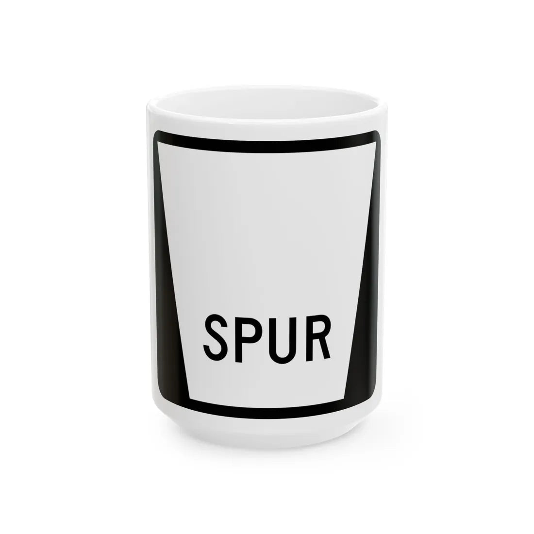 N SPUR Blank (Nebraska) (Road Sign) White Coffee Mug 15oz - Go Mug Yourself