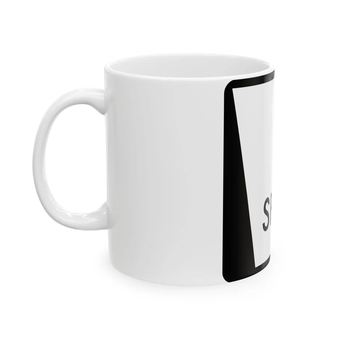 N SPUR Blank (Nebraska) (Road Sign) White Coffee Mug - Go Mug Yourself