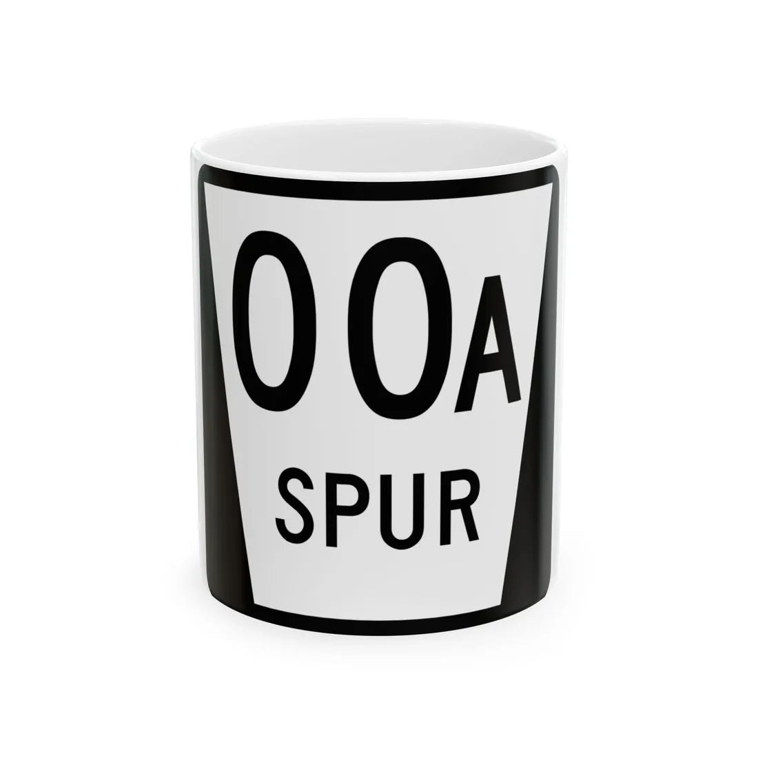 N SPUR template (Nebraska) (Road Sign) White Coffee Mug 11oz - Go Mug Yourself