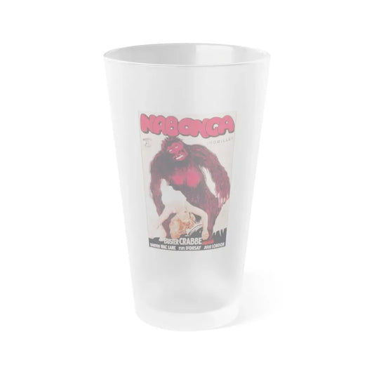 NABONGA 1943 Movie Poster - Frosted Pint Glass 16oz 16oz Frosted - Go Mug Yourself