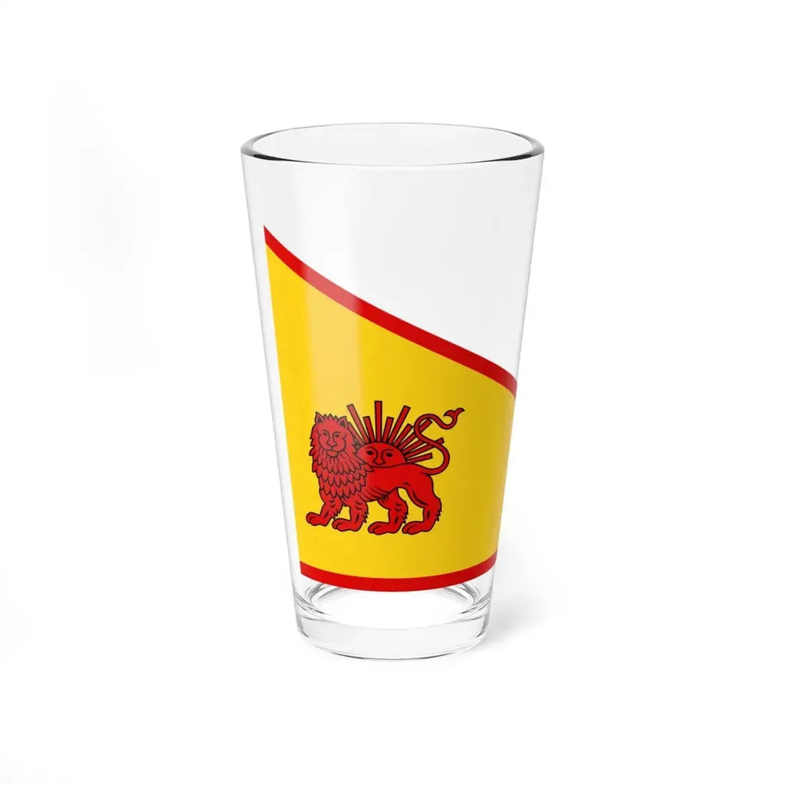 Nader Shah Flag (Iran) Pint Glass 16oz - Go Mug Yourself