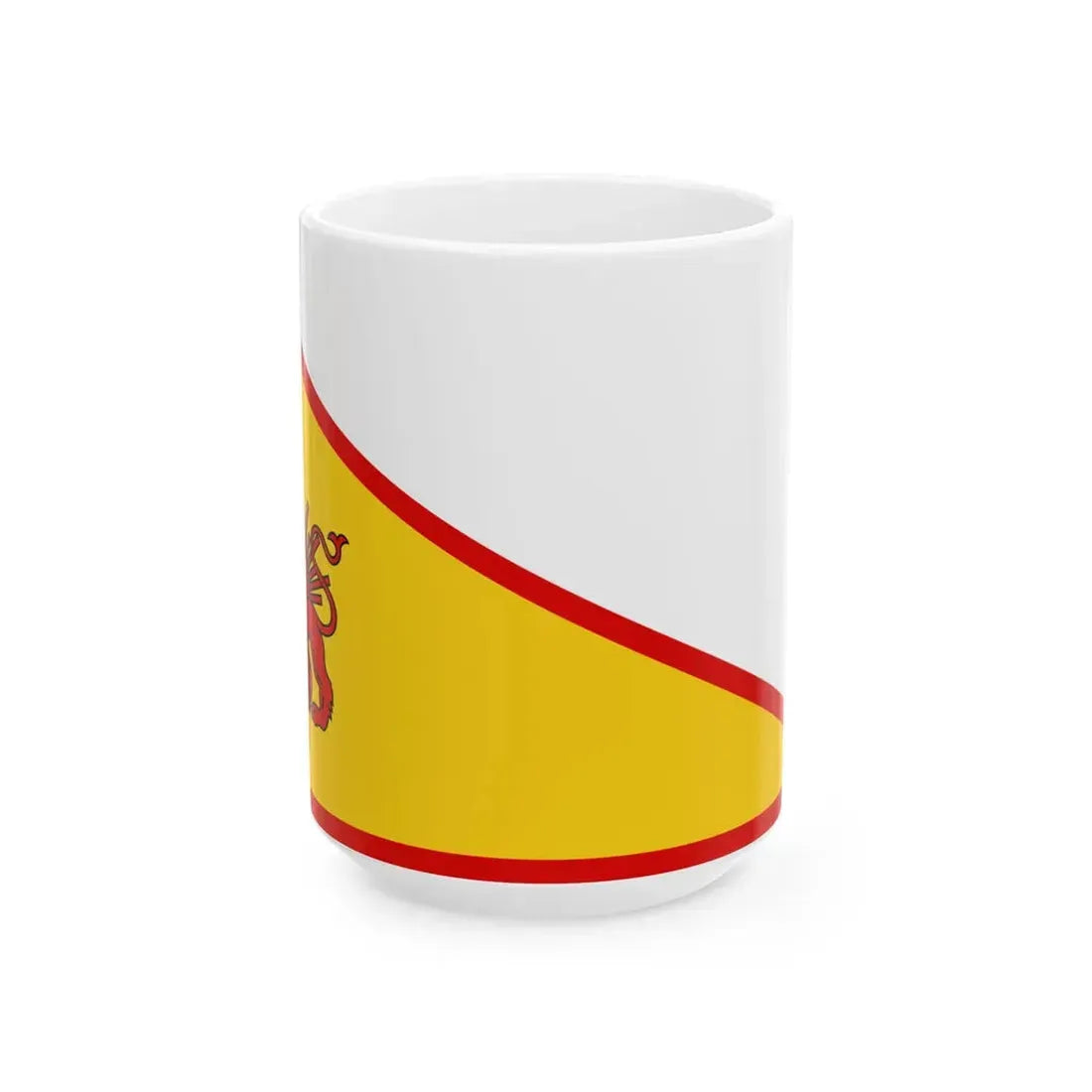 Nader Shah Flag (Iran) White Coffee Mug 15oz - Go Mug Yourself