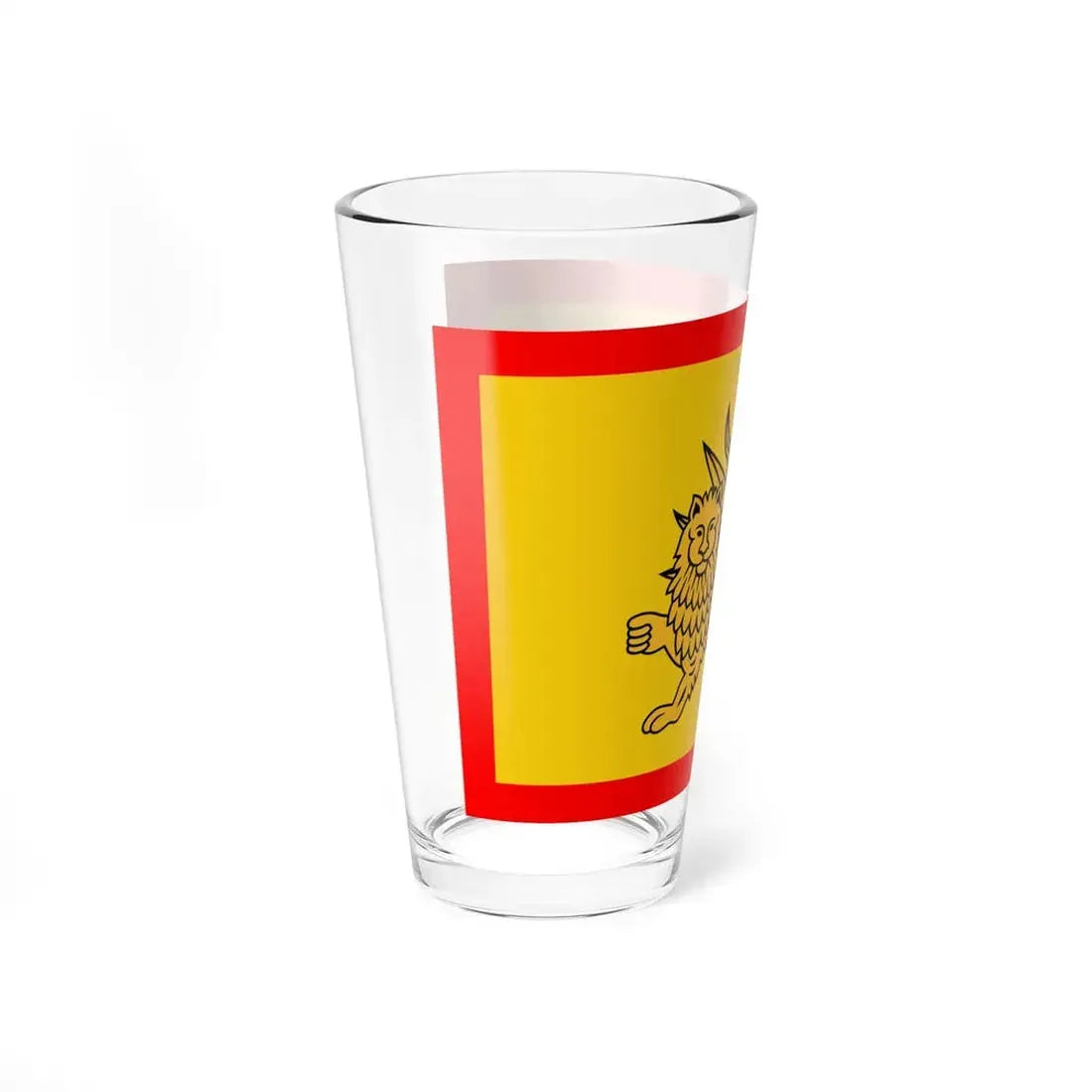 Nadir Shah Flag (Iran) Pint Glass 16oz - Go Mug Yourself