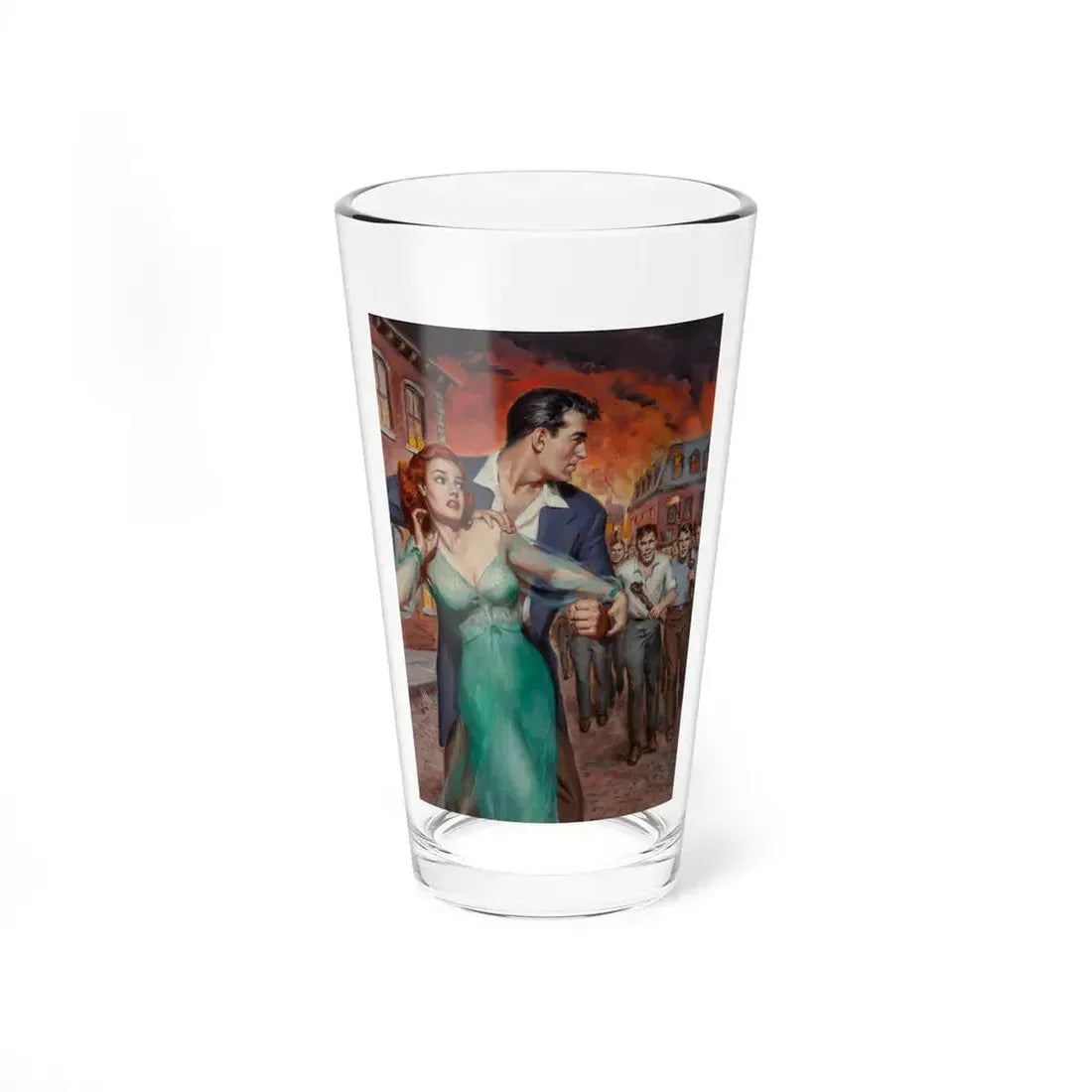 Naked Fury, paperback cover, 1952 - Pint Glass 16oz 16oz - Go Mug Yourself