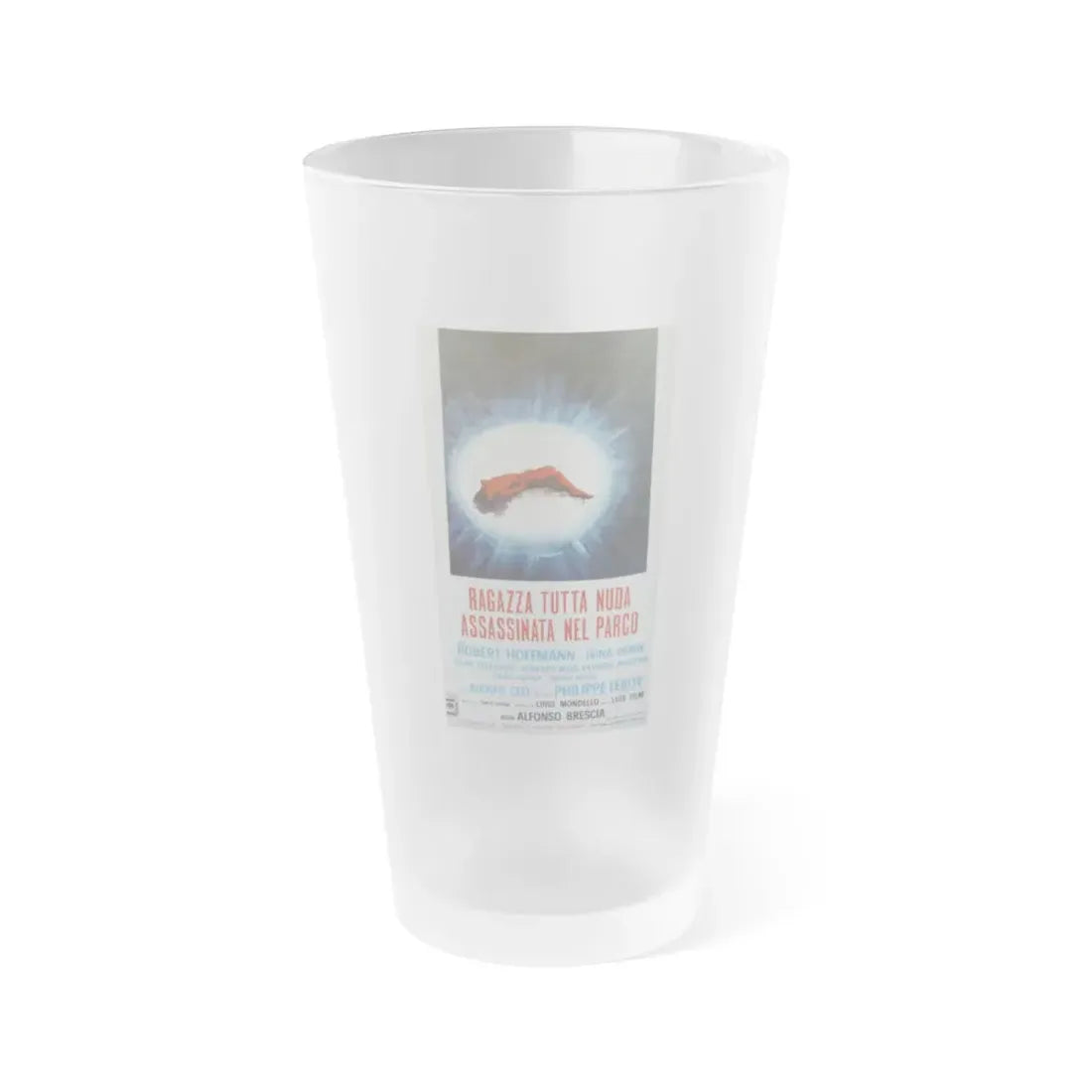 NAKED GIRL KILLED IN THE PARK 1972 Movie Poster - Frosted Pint Glass 16oz 16oz Frosted - Go Mug Yourself