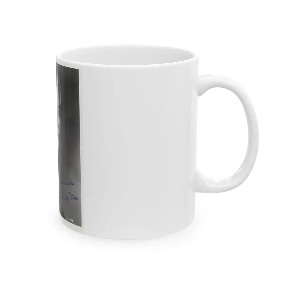 Nancy Olson #22 (Vintage Female Icon) White Coffee Mug-Go Mug Yourself
