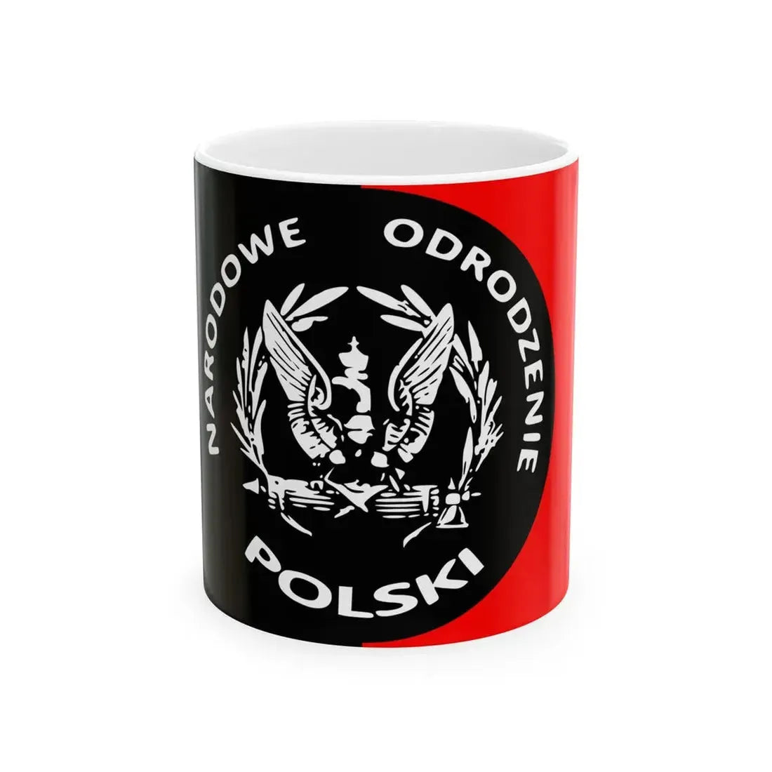 Narodowe Odrodzenie Polski Eagle Flag (Poland) White Coffee Mug 11oz - Go Mug Yourself
