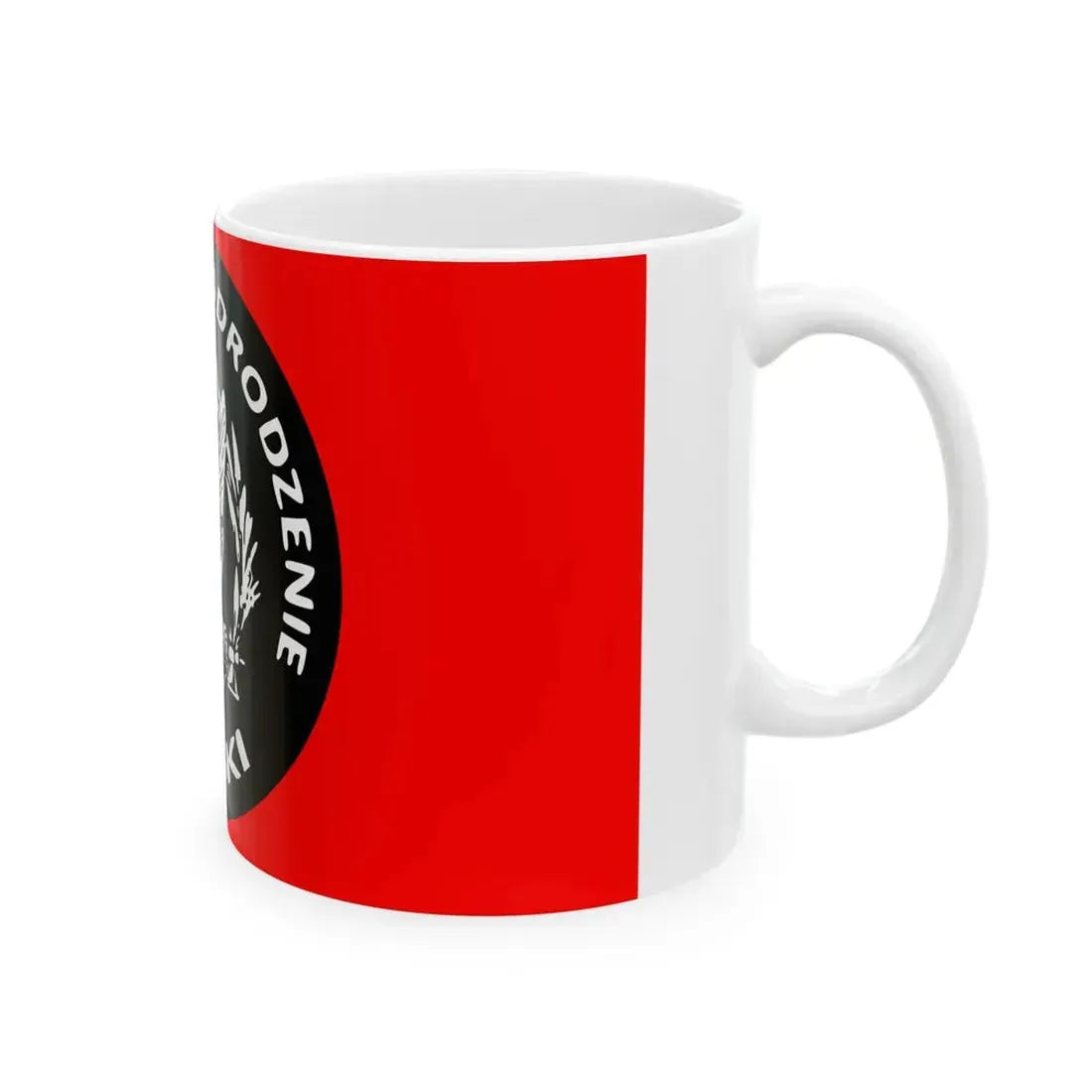 Narodowe Odrodzenie Polski Eagle Flag (Poland) White Coffee Mug - Go Mug Yourself