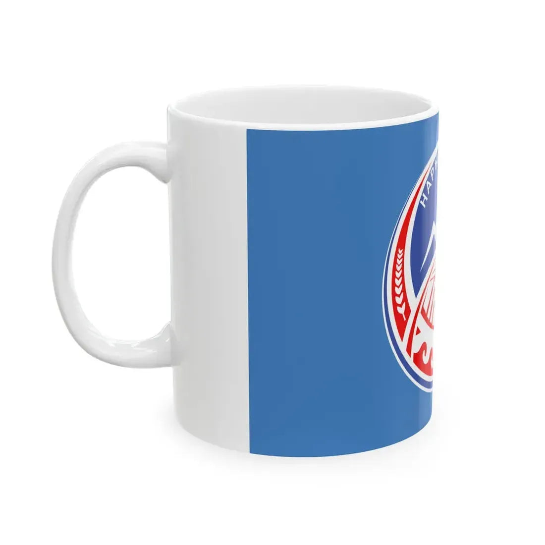 Naryn obl flag (Kyrgyzstan) White Coffee Mug - Go Mug Yourself