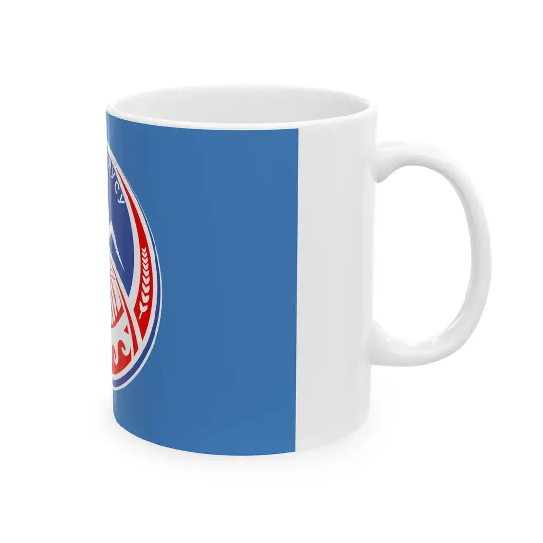 Naryn obl flag (Kyrgyzstan) White Coffee Mug - Go Mug Yourself