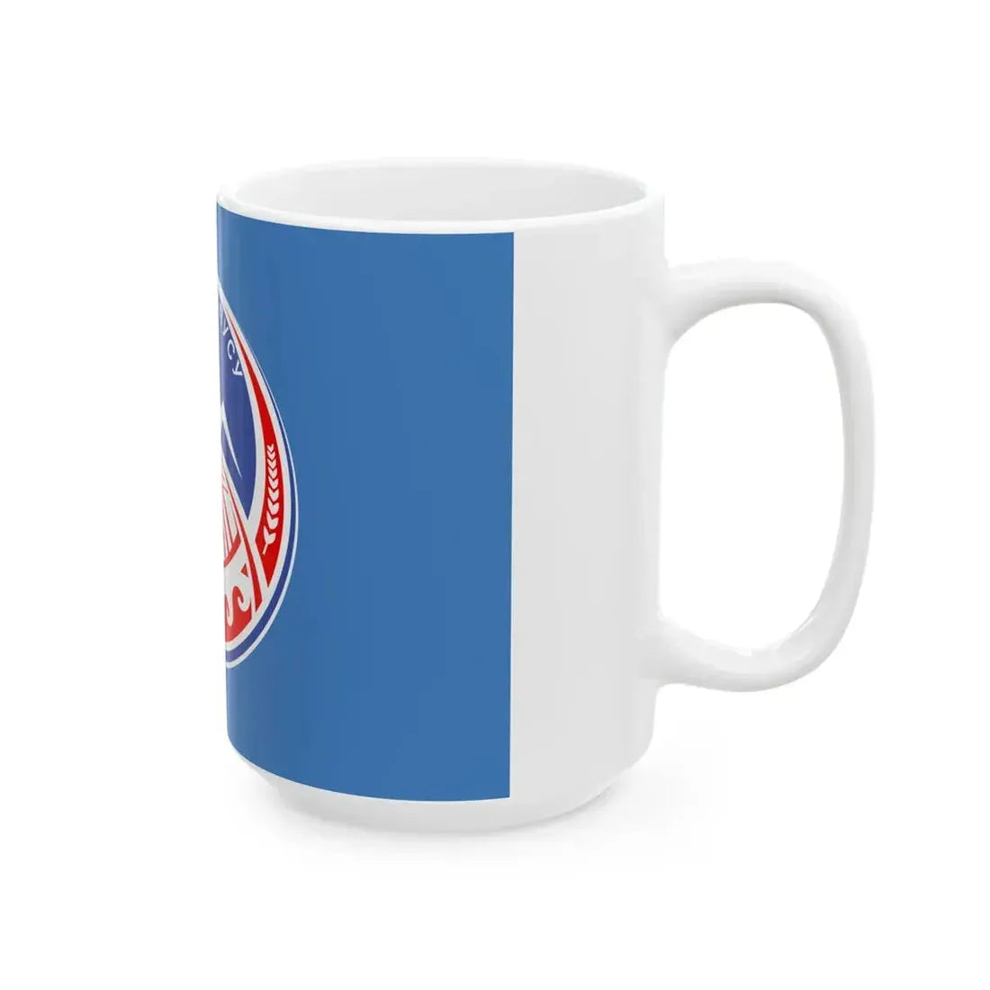 Naryn obl flag (Kyrgyzstan) White Coffee Mug - Go Mug Yourself