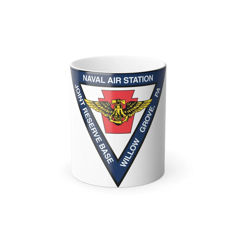 NAS Willow Grove Joint Reserve Base JRB (U.S. Navy) Color Changing Mug 11oz-11oz-Go Mug Yourself