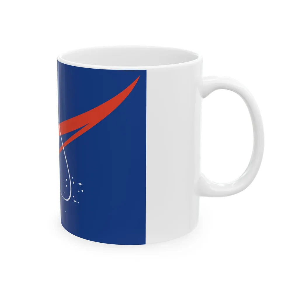 NASA Logo Flag (United States) White Coffee Mug - Go Mug Yourself