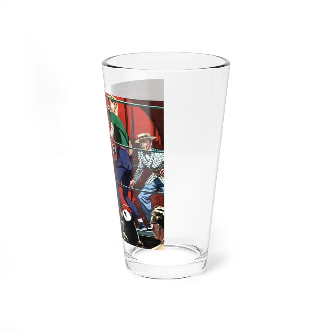 Nat & Dan Duke It Out, 1947 (Magazine Illustration) Pint Glass 16oz - Go Mug Yourself